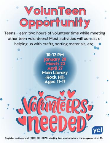 VolunTeen Opportunity Flyer