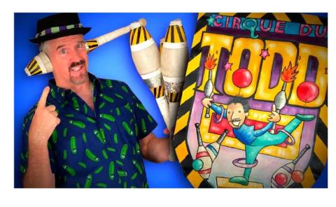 Cirque du Todd combines juggling, circus skills, a little magic, and just the right mix of comedy and reading encouragement for all ages.