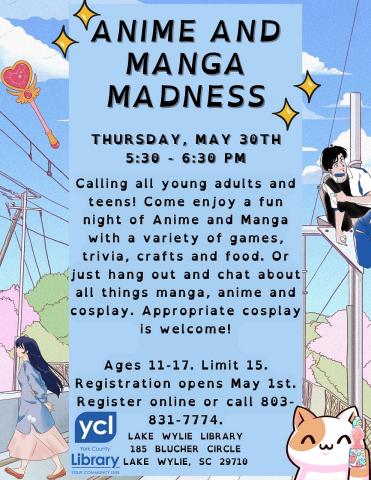 Anime and Manga Madness Flyer