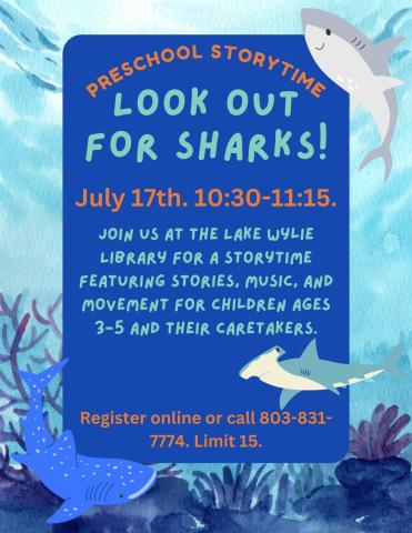 Join us at the Lake Wylie Library for a storytime featuring stories, music, and movement for children ages 3-5 and their caretakers.