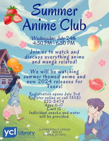 Summer Anime Club Flyer