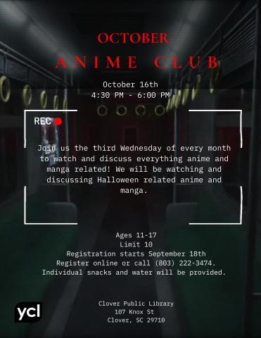 Anime Club Flyer