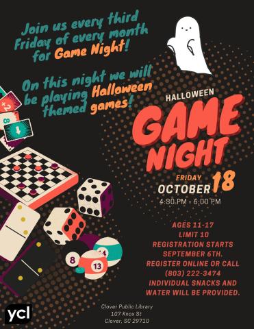 Halloween Game Night Flyer