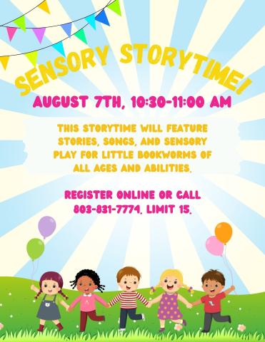 This storytime will feature stories, songs, and sensory play for little bookworms of all ages and abilities.