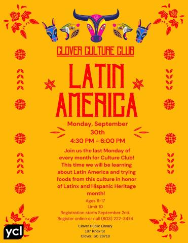 Latin America Culture Club Flyer