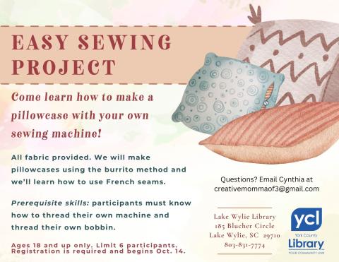 easy sewing project flyer