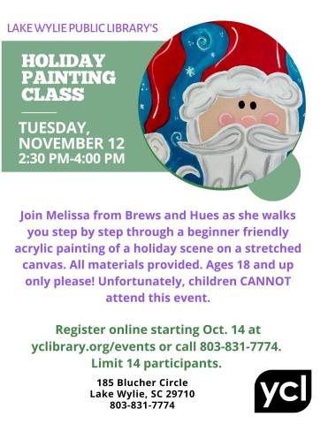 holiday painting flyer