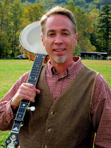 Storyteller Johnny Fowler with Banjo