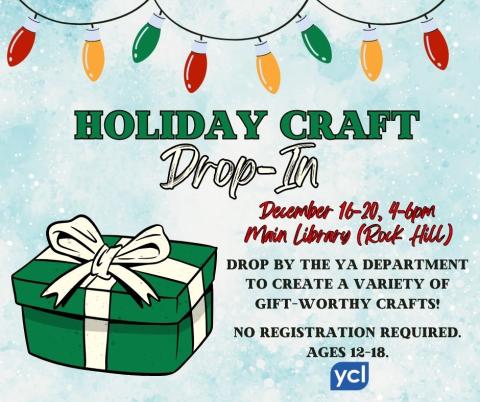 Holiday Craft Drop-In flyer