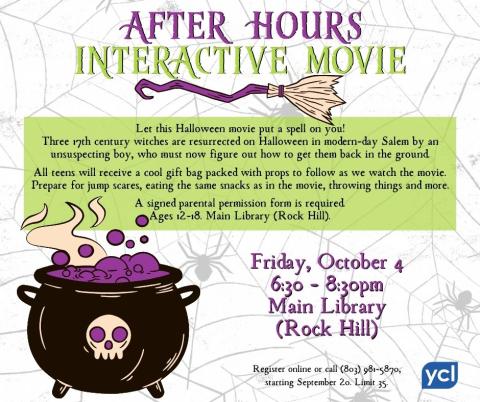 After Hours: Interactive Movie flyer