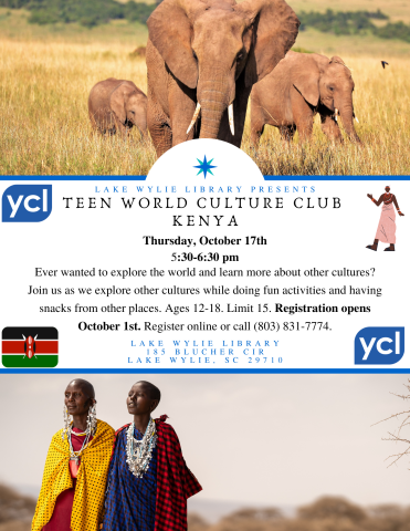 World Culture Club Kenya YA Flyer