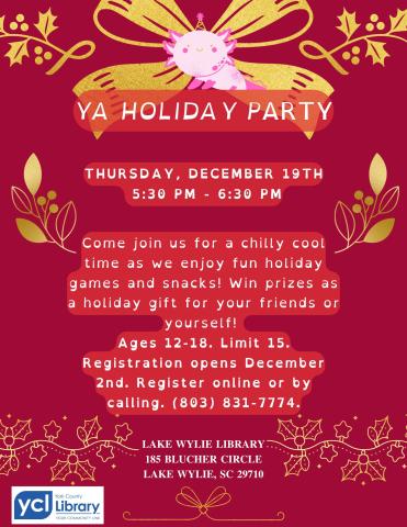 YA Holiday Party Flyer