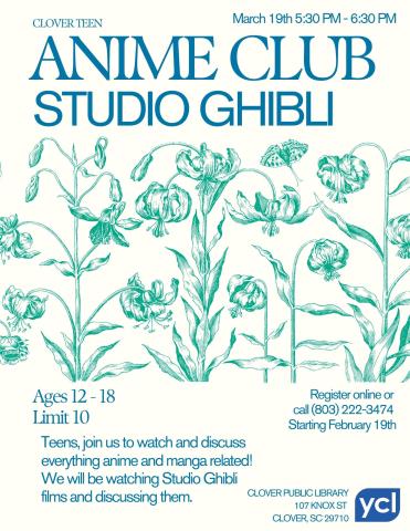 Clover Anime Club Flyer
