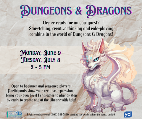 Dungeons and Dragons flyer