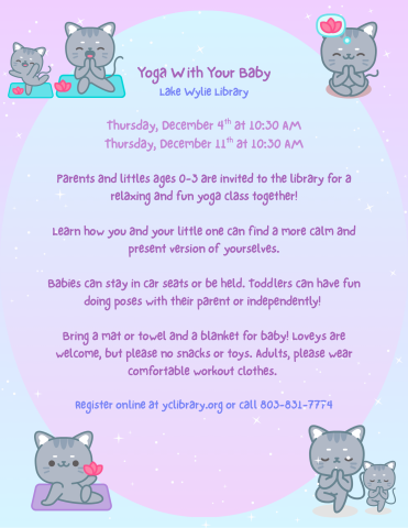 December Baby Yoga Poster