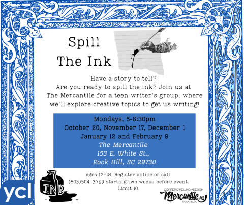 Spill the ink flyer