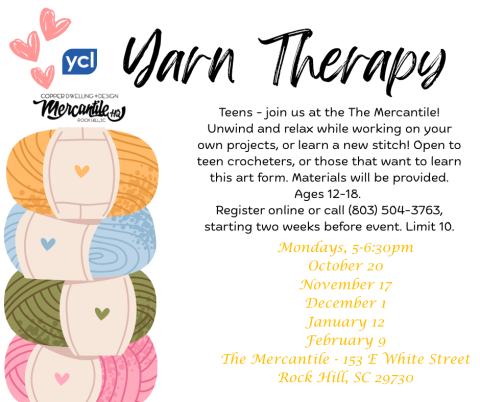 Yarn Therapy Flyer