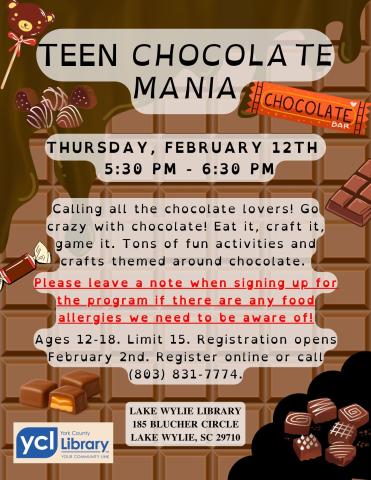 2122026 Teen Chocolate Mania Flyer