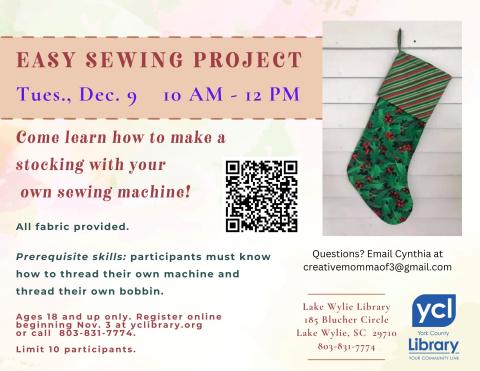 sewing stocking class