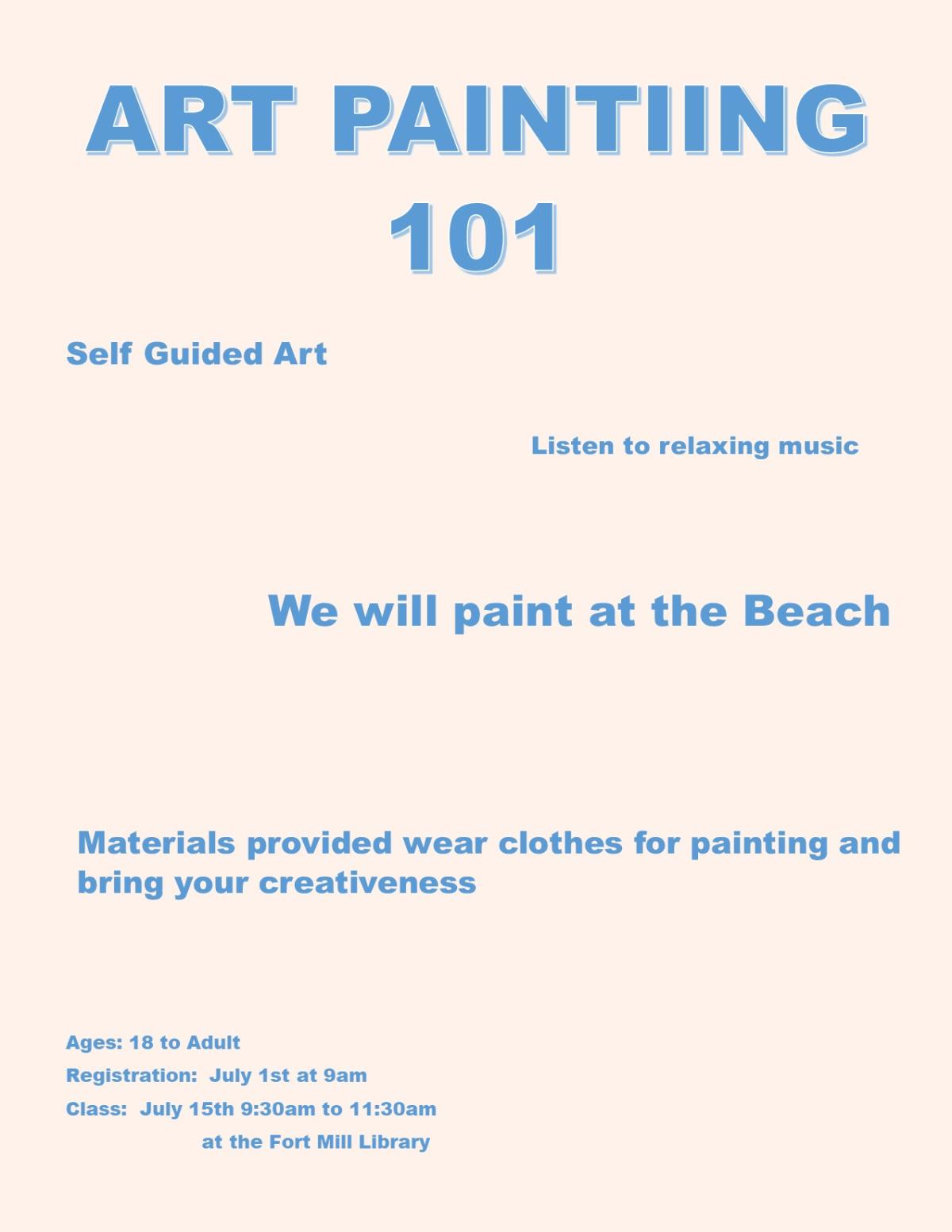 We will Paint At the Beach