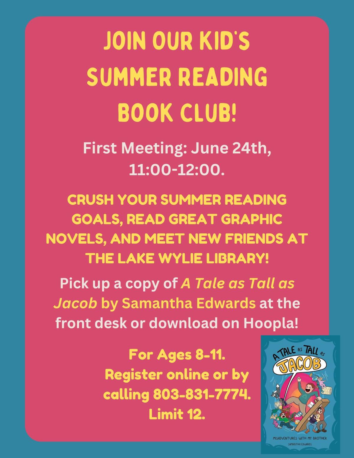 Crush your summer reading goals, read great graphic novels, and meet new friends at the Lake Wylie Library!