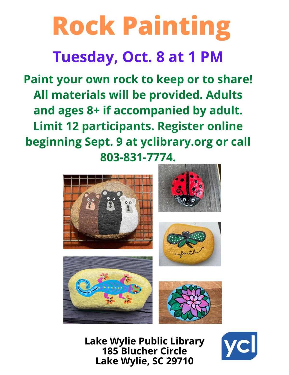 rock painting flyer