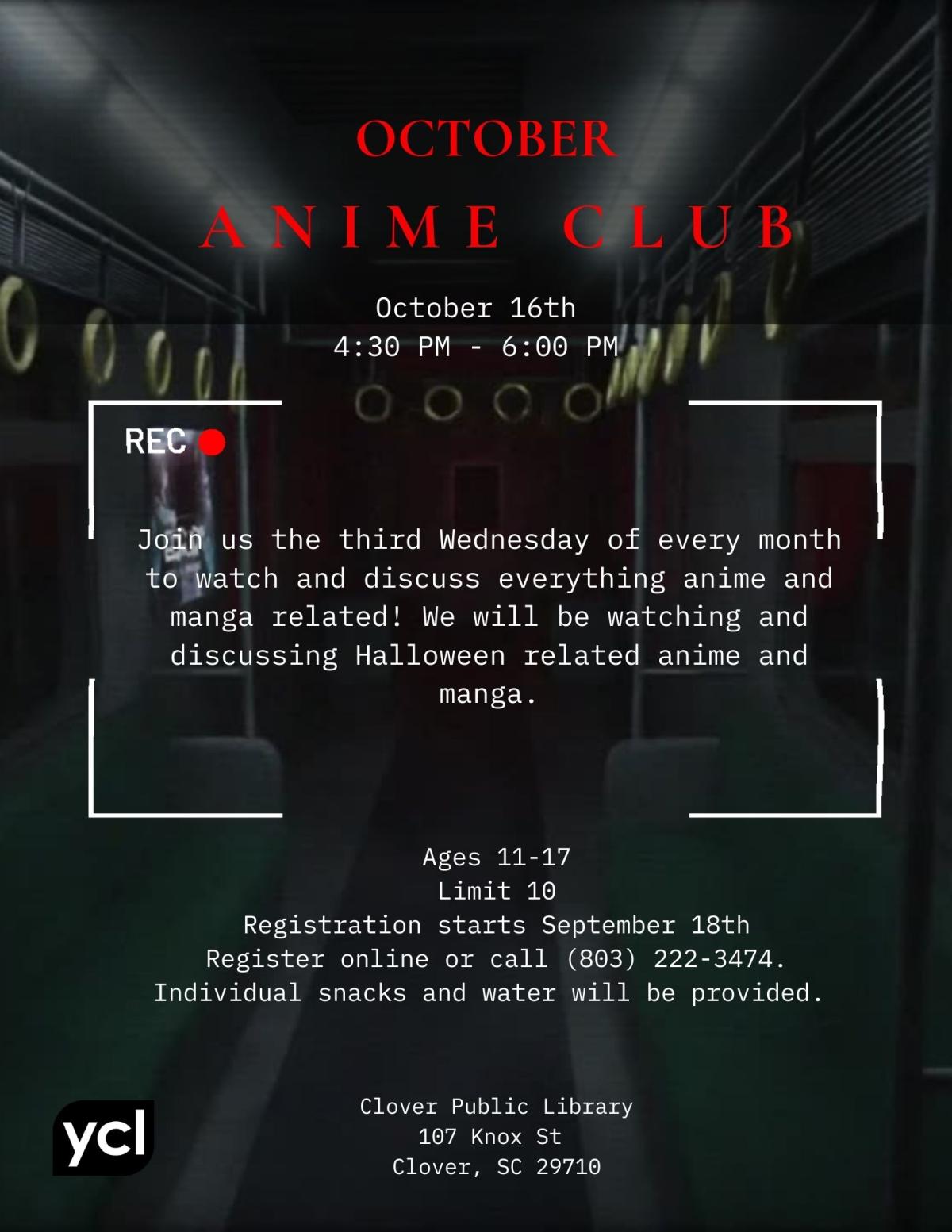 Anime Club Flyer