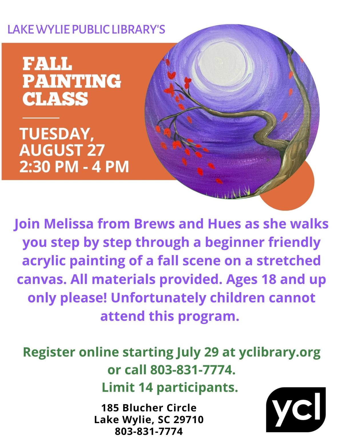 fall painting 2024 flyer