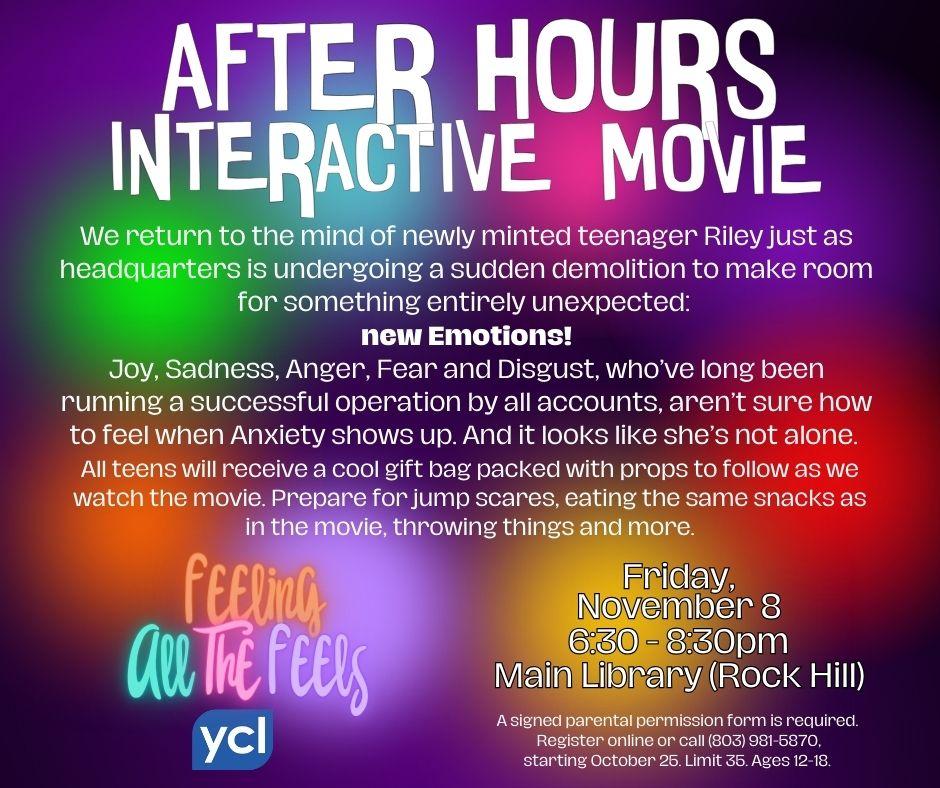 After Hours: Interactive Movie flyer