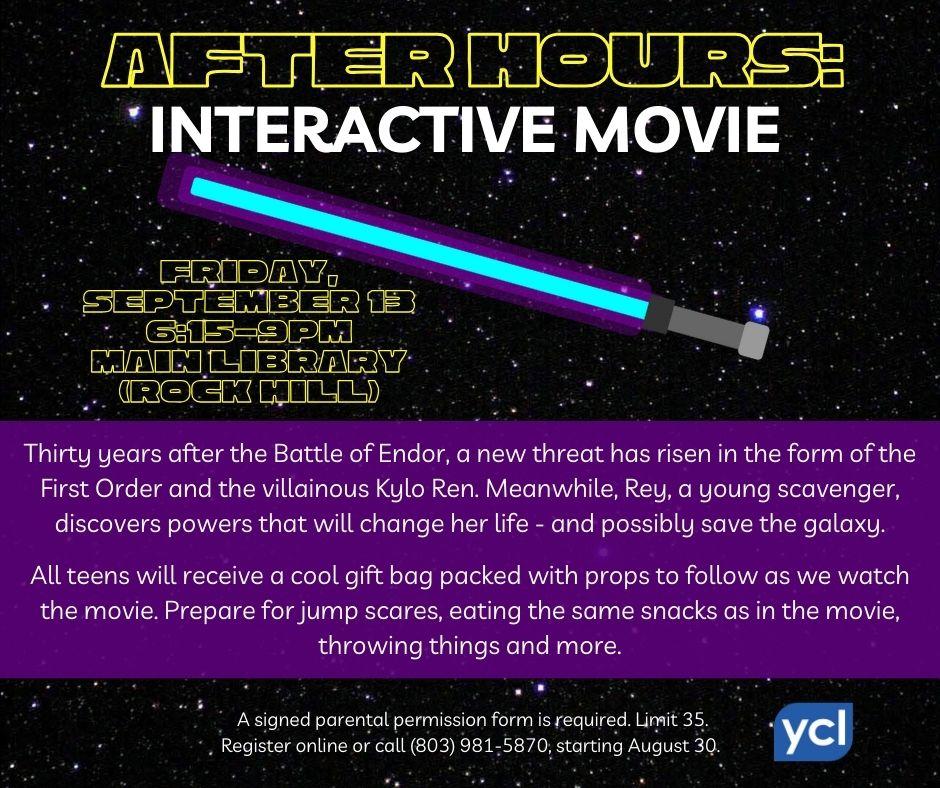 After Hours: Interactive Movie Flyer