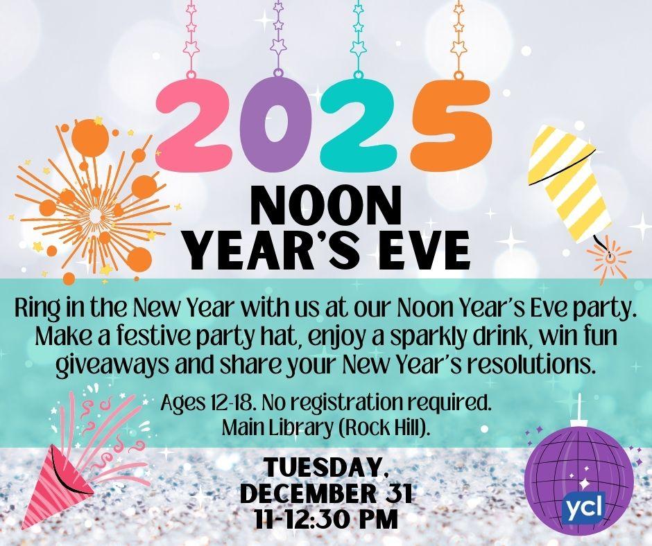 Noon Year's Eve Party flyer