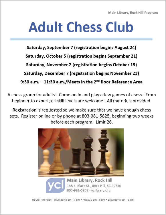 Adult Chess Club