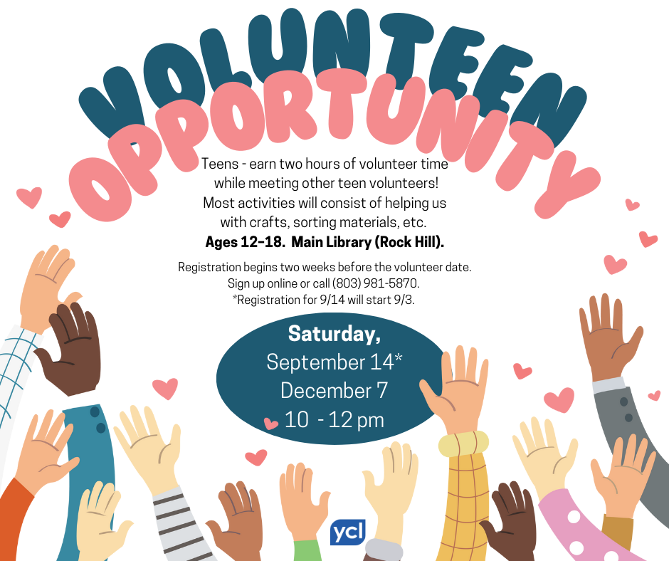 VolunTeen Opportunity flyer