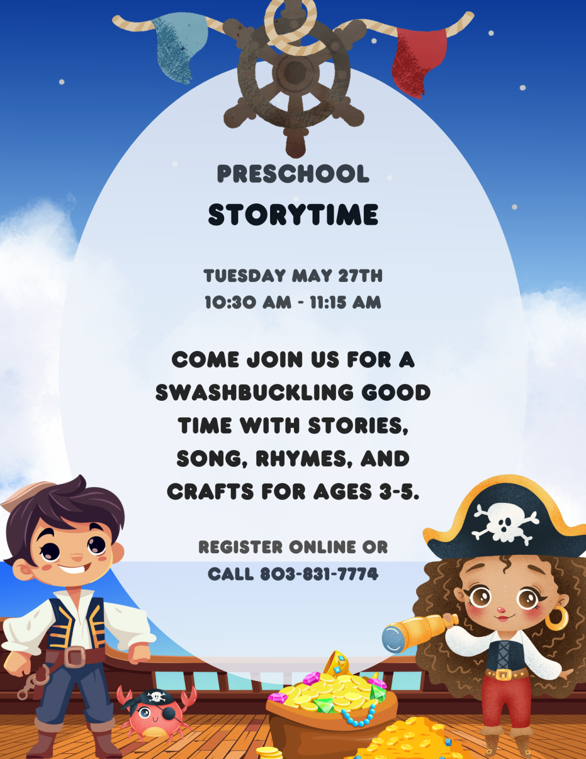 Preschool Storytime Pirates
