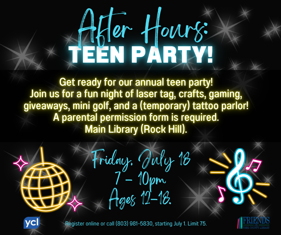 After Hours: Teen Party flyer