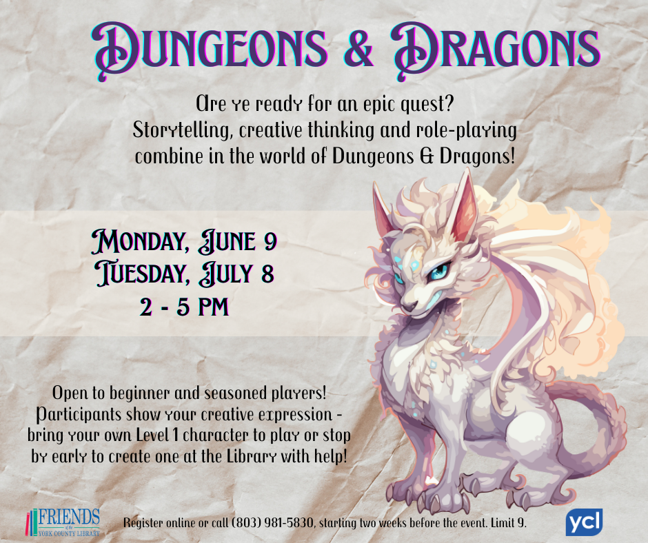 Dungeons and Dragons flyer