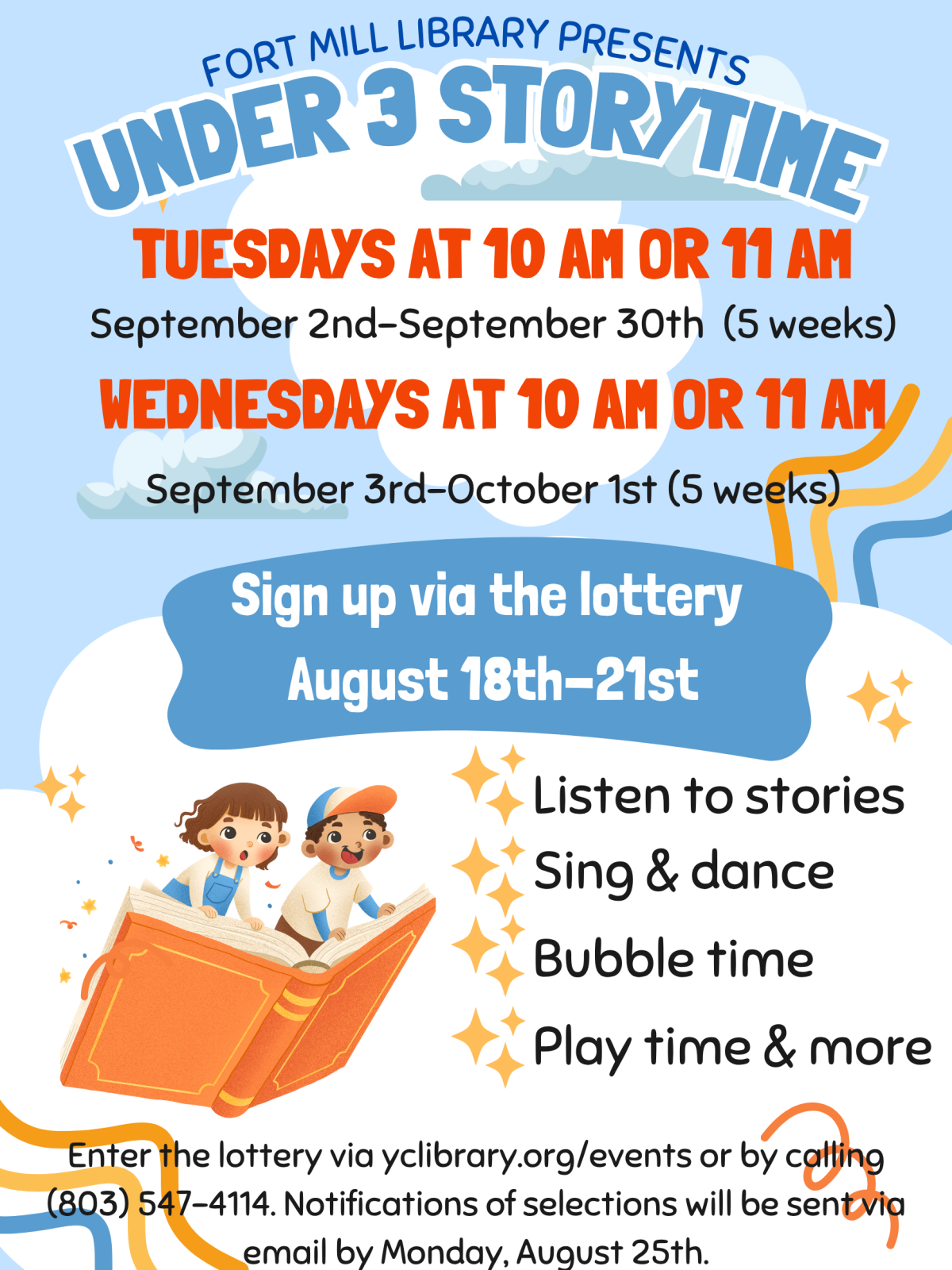 Under 3 Storytime Flyer