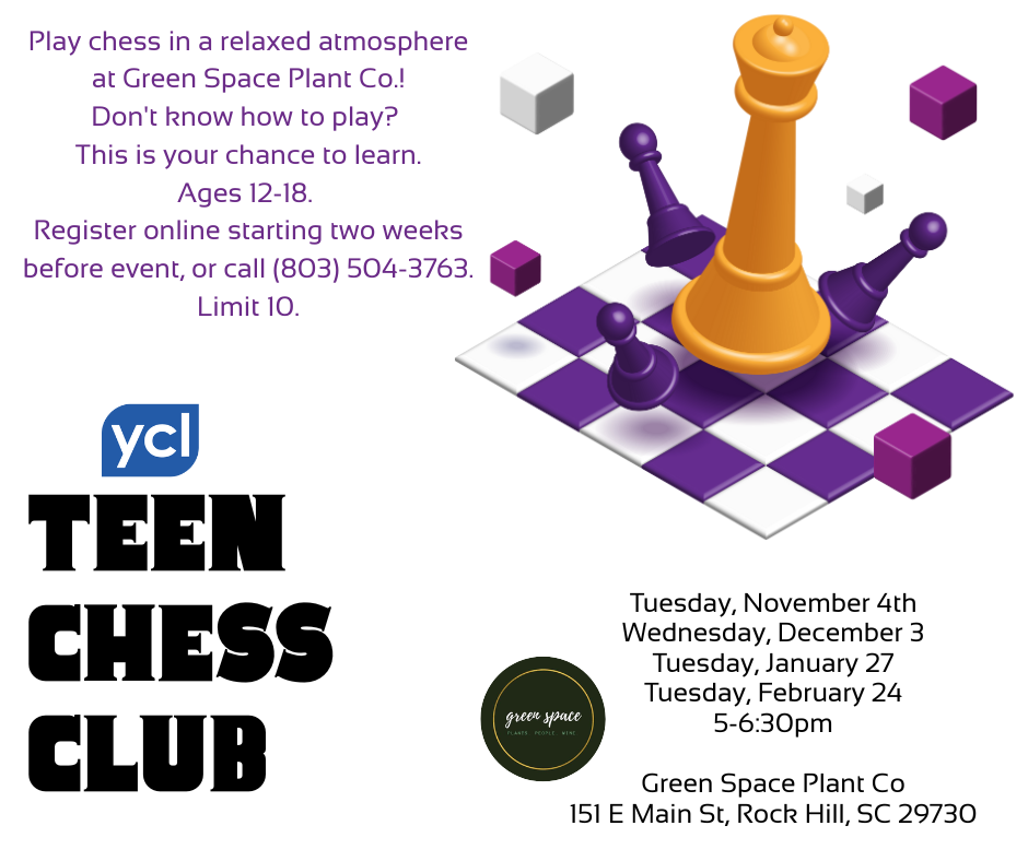 Teen Chess Club Flyer