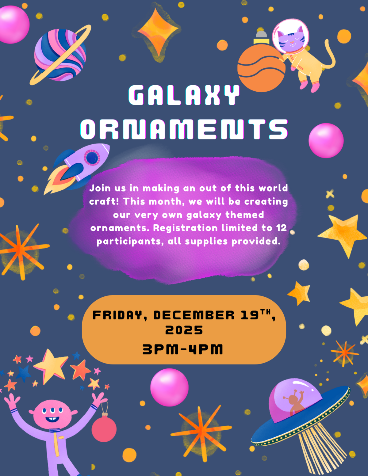 Kids Crafty Club: Galaxy Ornaments
