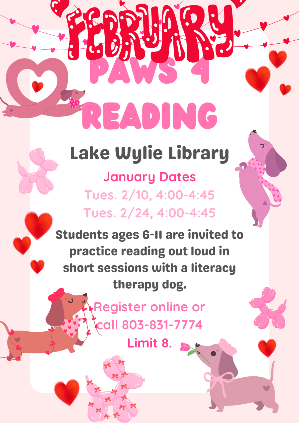 Paws 4 Reading February