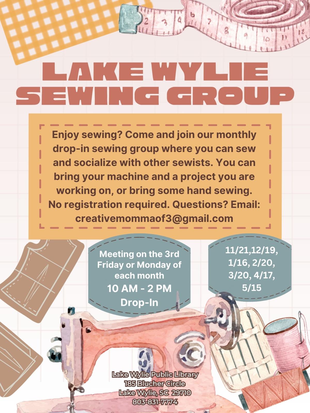 Sewing Group flyer